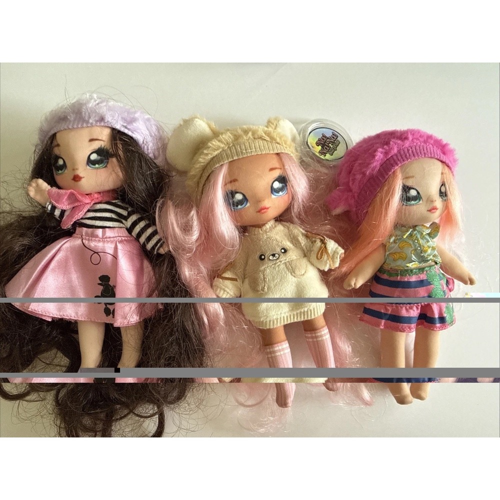 Na Na Na Surprise Fifi Le'Fluff Poodle 7.5" Fashion Doll Lot Of 3